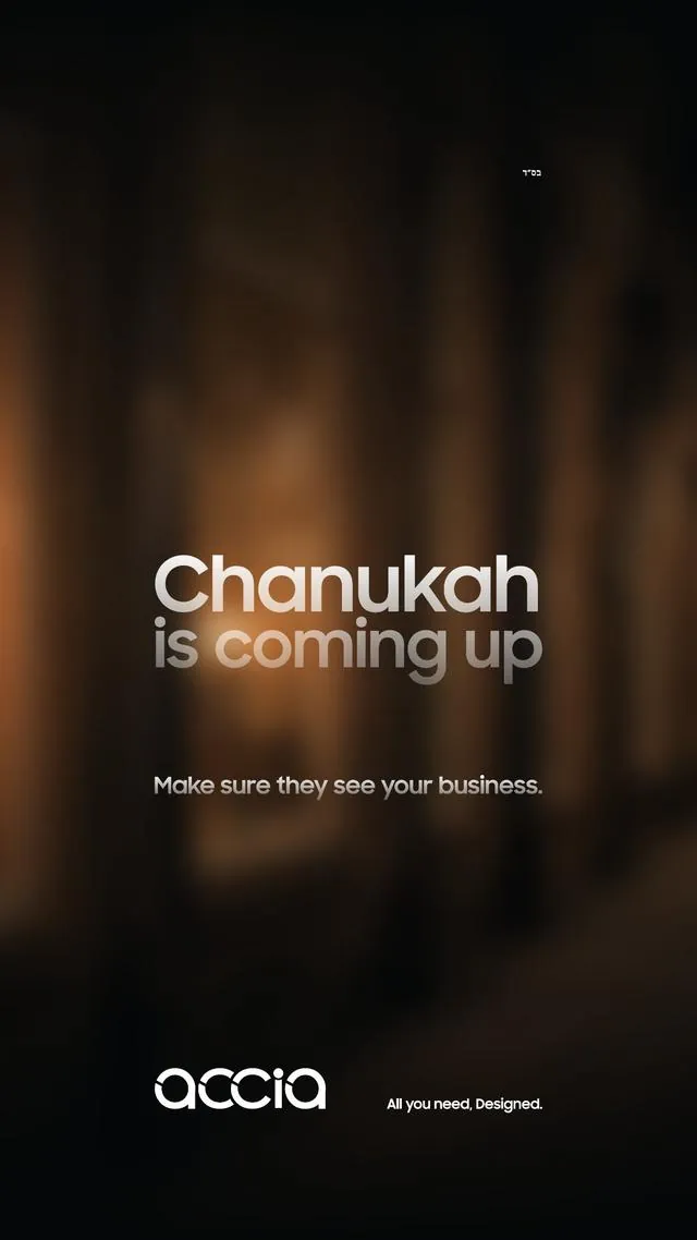 Accia, Chanukah is coming up