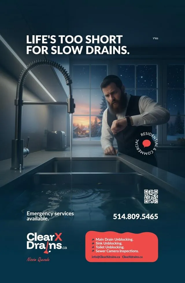 ClearX Drains, slow drains ad