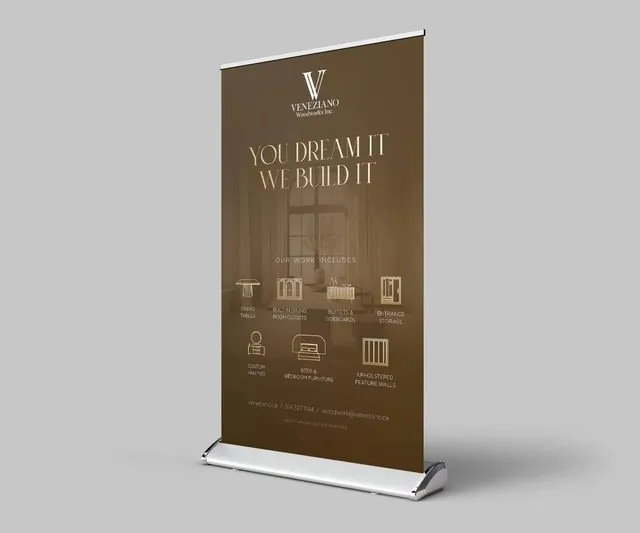 Roll-up banner design